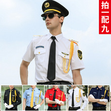 新式黑色保安制服夏裝短袖保安工作服套裝男形象崗保安服禮賓服裝