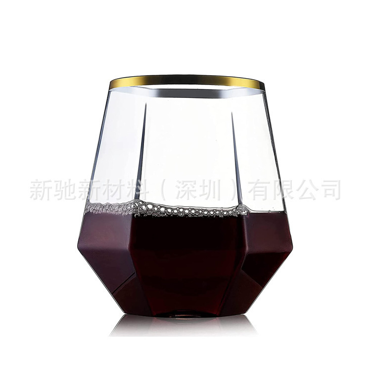 Amazon más vendido 12oz copa de plástico Borgoña plástico vino tinto Copa tritan lavavajillas
