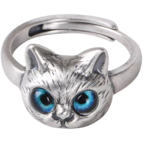 Cat Snake Ring Niche Design Fashion Personality Ring Cold Style Dark Decorative High-end Versatile Accessory
