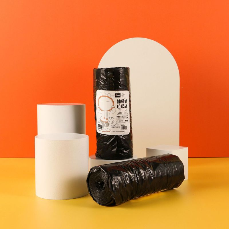Jiemesen フラット口かわいい厚みのあるゴミ袋黒防水手頃な価格のビニール袋 45*55 センチメートル工場直販|undefined