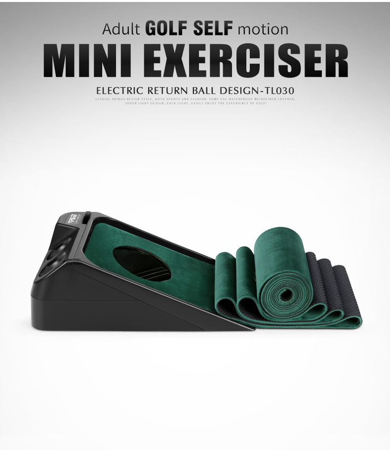 Bộ tập golf mini PGM có chức năng tự động trả bóng, kích thước 0,15x2,5 m, có thể điều chỉnh lỗ bóng — Máy tập mini TL030, TL030 Máy tập mini + putt + 6 quả bóng chi tiết 7