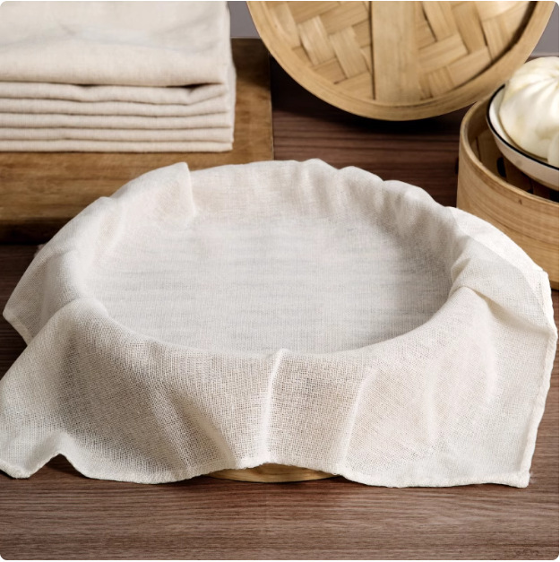 Pure Cotton Steamer Cloth, Rice Steaming Gauze, Steamer Mat, Non-Stick Gauze Cloth, Filter Cloth, Tofu Cloth for Home Use