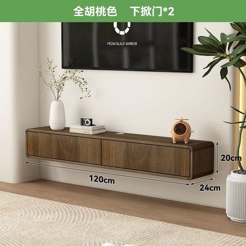 唯格家北欧实木悬空电视柜客厅卧室挂墙简约超窄悬浮超薄电视柜|undefined