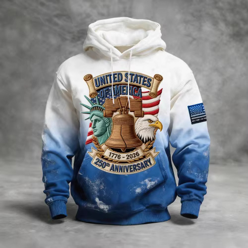 Cross-Border Hot-Selling Men's New Spring and Autumn Sweatshirt, Independent Brand Men's Casual Hooded Oversized Loose Pullover Sweatshirt