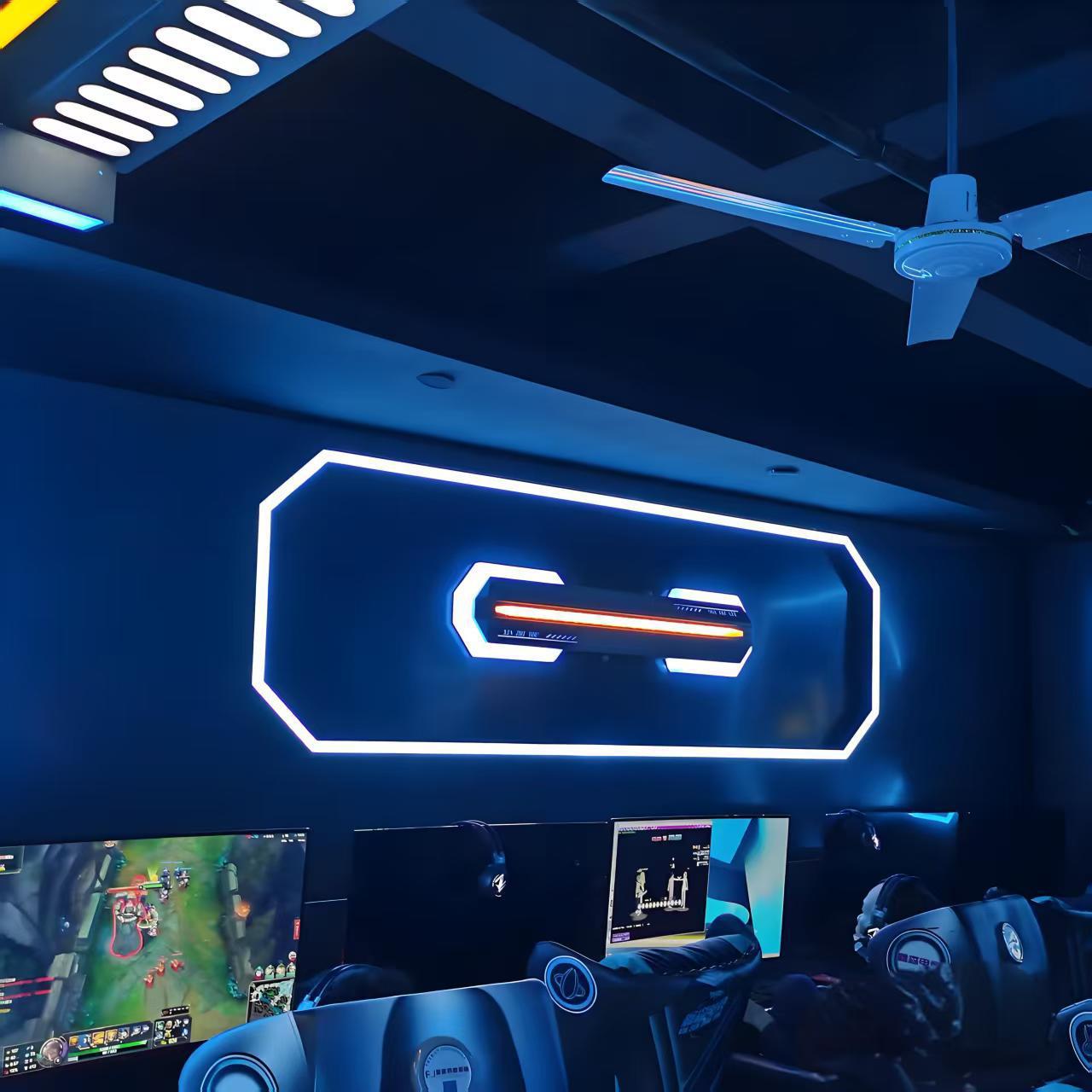 Módulo de modelado de café en línea Luz de atmósfera Sala de juegos de videojuegos Luz de forma extraña KTV Bar Bar Módulo de atmósfera de pared