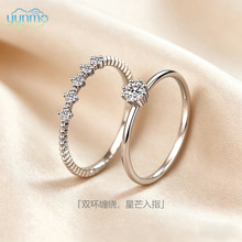 S925���yһ���p����ָ����Ů10��Īɣʯ��ָ��צ����Դ�^���S���l