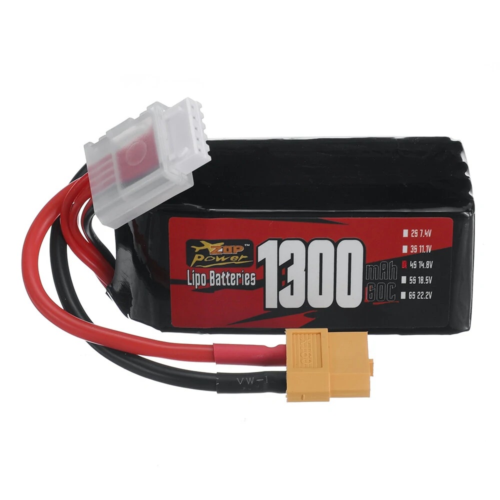 17年ZOP Power厂家直销 14.8V 1300mAh 60C高倍率无人机航模电池