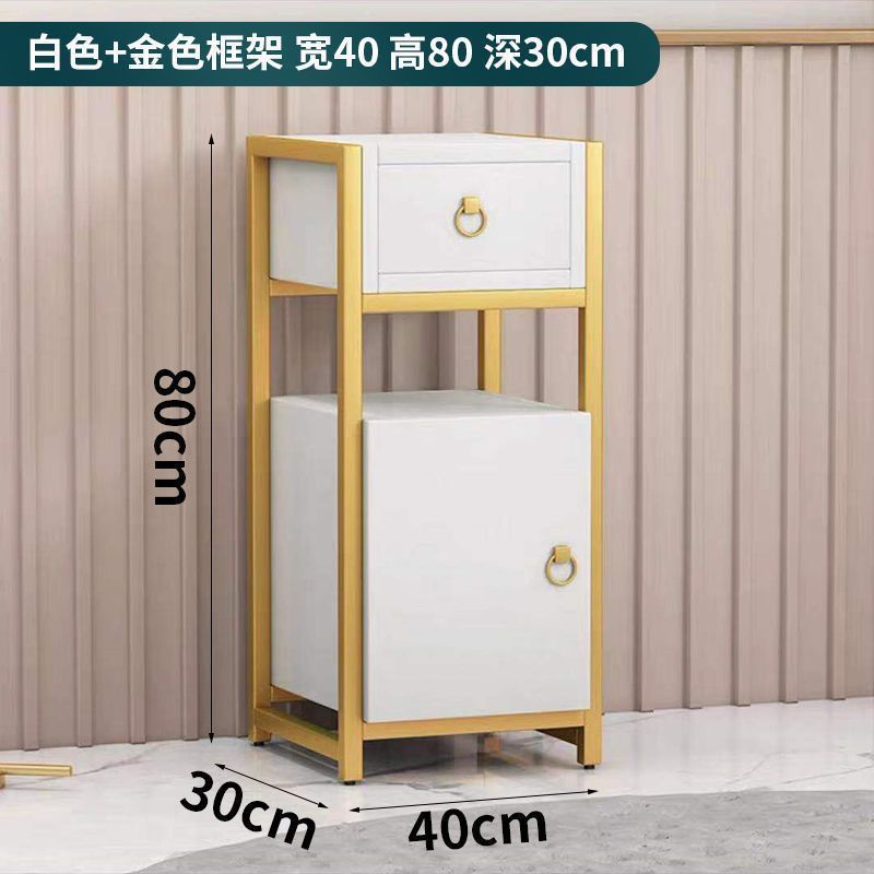 모바일 캐비닛 화이트 골드 프레임 40*30*80