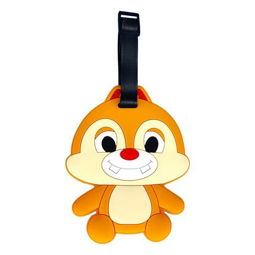 Creative travel boarding pass luggage tag hanging PVC soft rubber luggage tag cute cartoon tag pendant