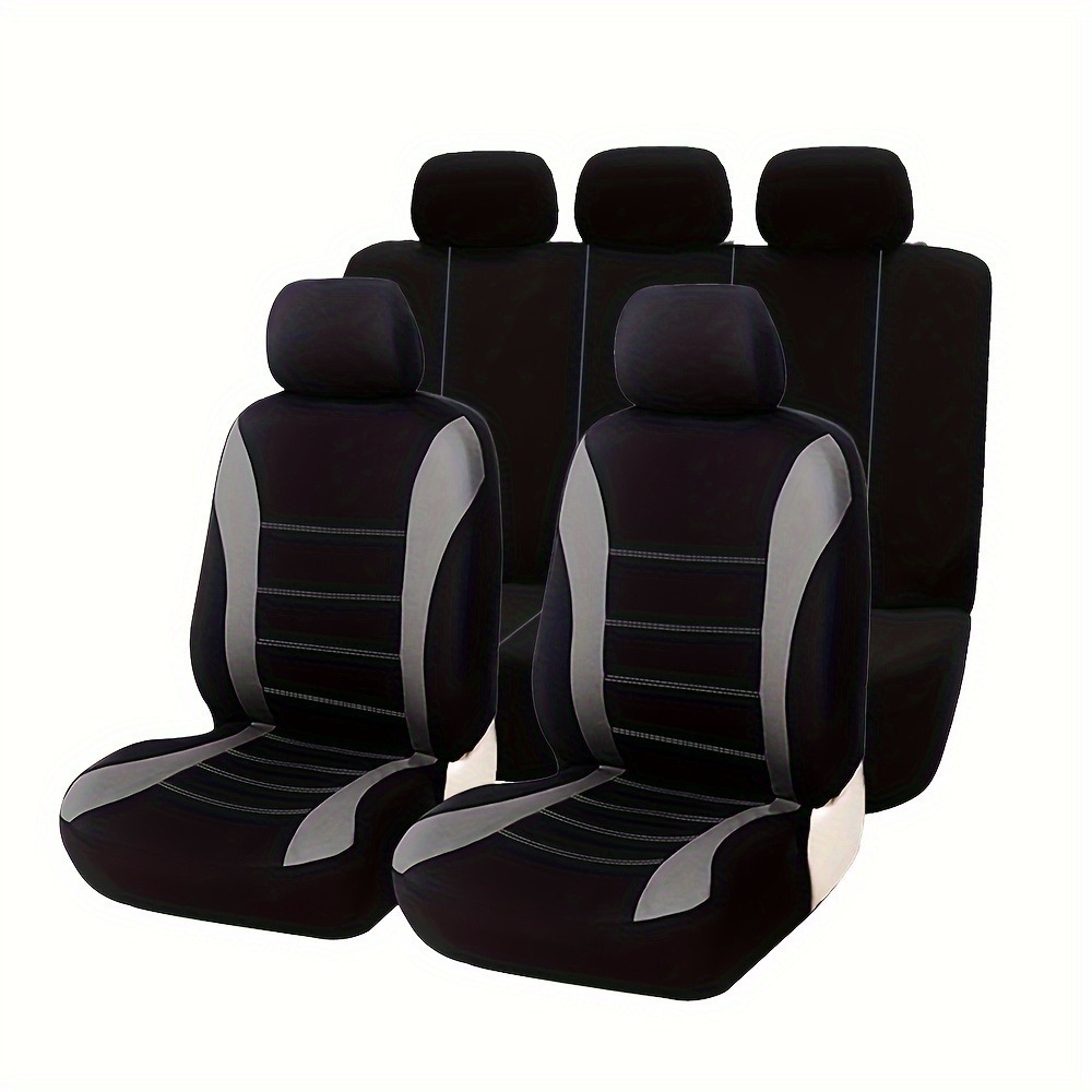 Cross-Border Foreign Trade Mexico Car Seat Cover Set of 9 Pieces Fabric Universal for All Seasons Seat Cushion Cover Factory Wholesale in Stock