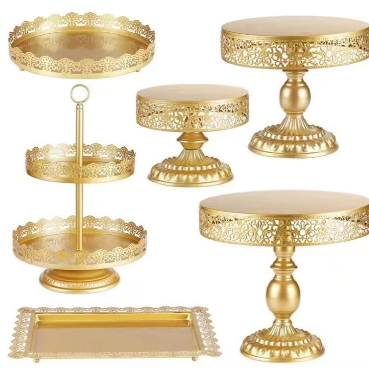 Decoración de mesa postre boda traje creativo Europeo placa pastel cumpleaños comida fría té soporte exhibición