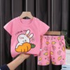 Children's summer sleeves, cotton set, shorts for boys, clothing, T-shirt, children's clothing, Korean style