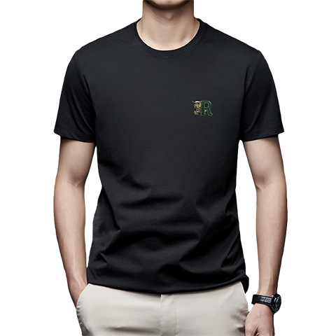 Woodpecker Sommer Kurzarm Herren Rundhals Atmungsaktive Unterlage Modale Sweatshirt Halbarm Bedrucktes Mode T-Shirt_voghion.com