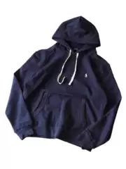 High-Quality Cross-Border Export Rl Basic Pure Color Pony Logo Embroidered Casual Sweatshirt Pullover Jacket for Men and Women with Hood