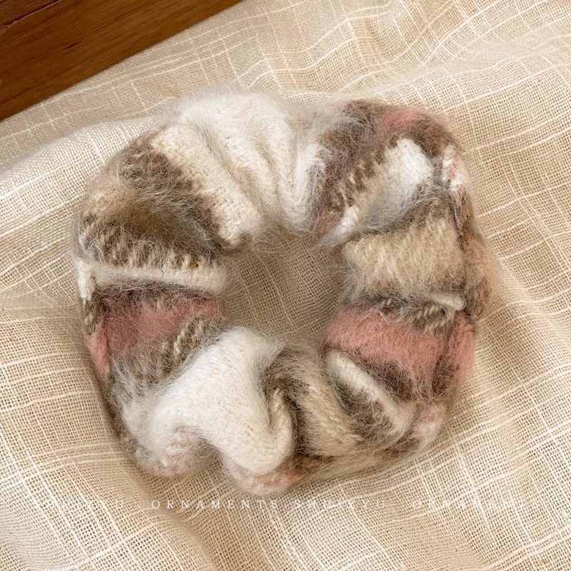 Anillo para el cabello del intestino grueso Mori Cuerda para el cabello de la cola de caballo femenina Albóndigas de sentido avanzado Cuerda para la cabeza Apuntar la cabeza Flor para el cabello Almohos elásticos Almohos para el cabello