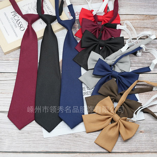 Women's Korean style Korean style student without knots lazy bow necklace flower trend school uniform uniform accessories short