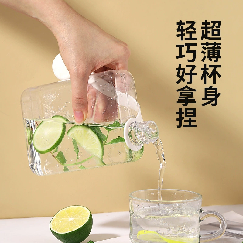 High quality plastic small minimalistic square teapot