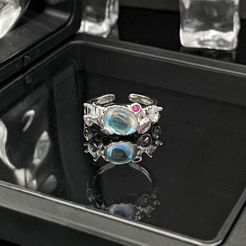 10g Weight Artificial Gemstones Inlay Material Open Rings Classification 1 Piece Quantity Casual Occasion Copper Material Heart Shape, Bow Knot Pattern Women's Gender Inlay Design Lady Style Copper Lady Inlay Heart Shape Bow Knot Artificial Gemstones Open Rings 12