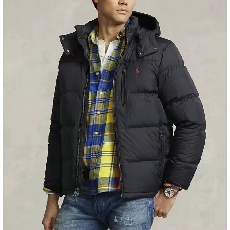 Cross-Border Correct Version of Laff Pony Jacket, Cotton Padded Jacket, New Style for Men and Women, Hooded Windproof Removable Hood Jacket