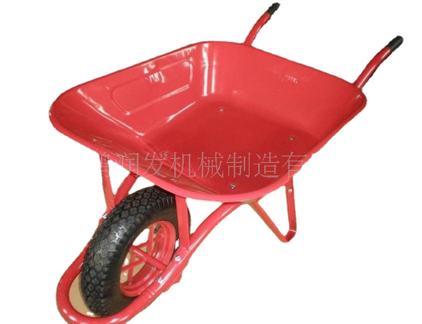 厂家供应园林建筑工具手推车搬运车红色WB3801