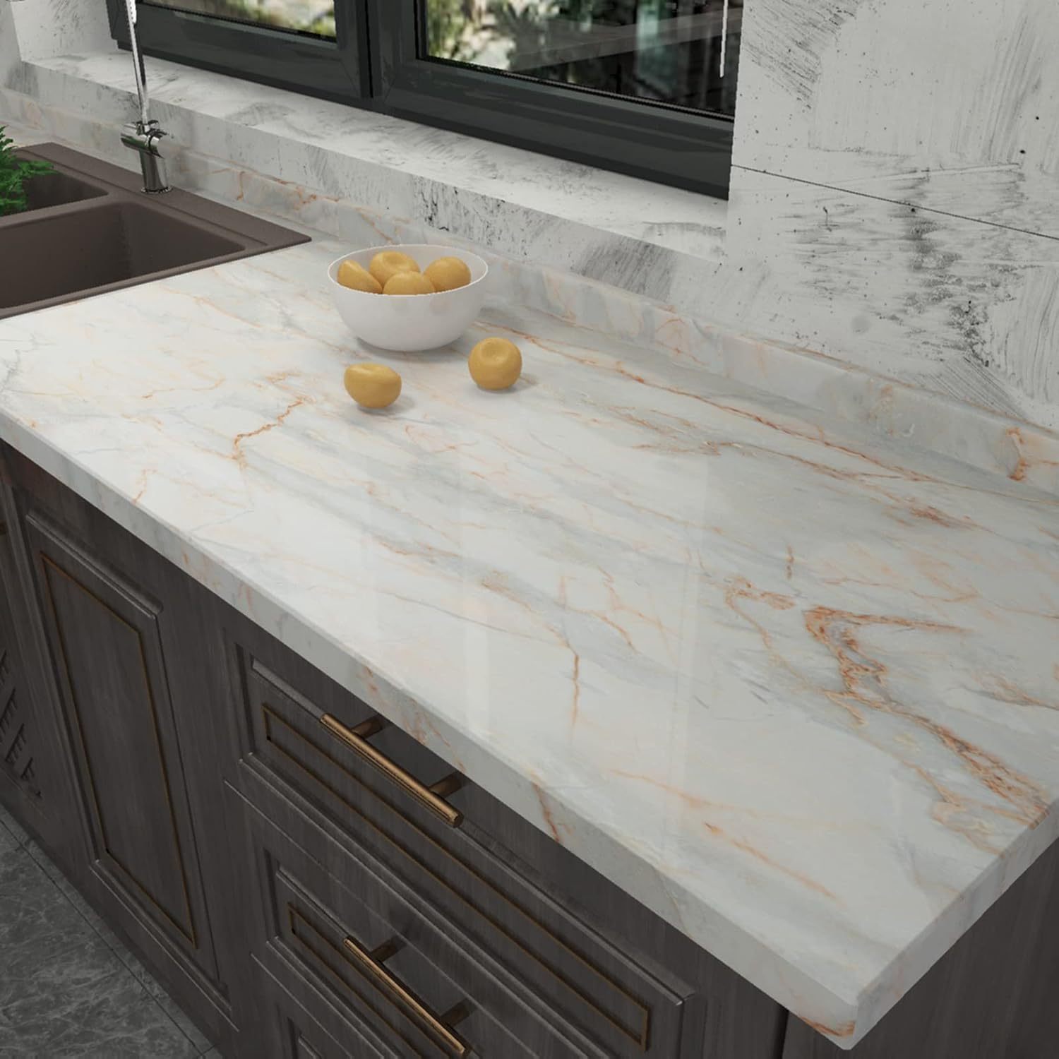 Verdickte blaue Goldmarmor-Renovierungs-Arbeitsplatte, dekorative wasserdichte Peel-and-Stick-Granit-Tapete_voghion.com