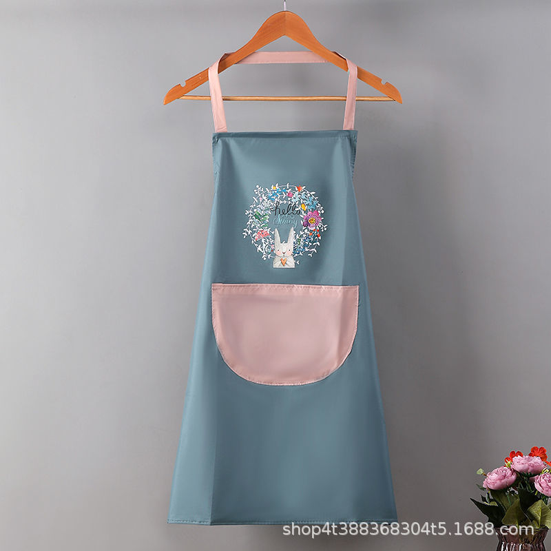 Zs delantal cocina hogar a prueba de aceite e impermeable estilo japonés coreano moda linda cocina cintura tareas del hogar trabajo de pareja