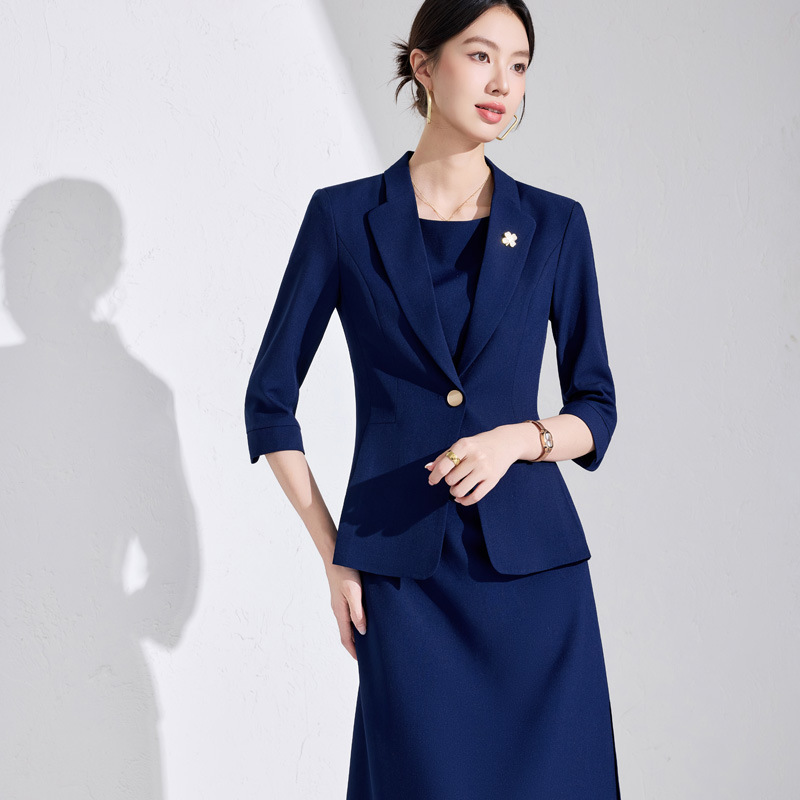 2025 Spring and Autumn New Pink Professional Suit dress suit Women's Broadcasting Art Examination Work Suit 2025 Spring and Autumn New Pink Professional Suit dress suit Women's Broadcasting Art Examination Work Suit