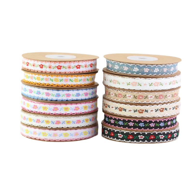 Cross-Border Ethnic Style Embroidered Jacquard Webbing Double Ear Sides Bag Tablecloth Edge Accessories DIY Webbing