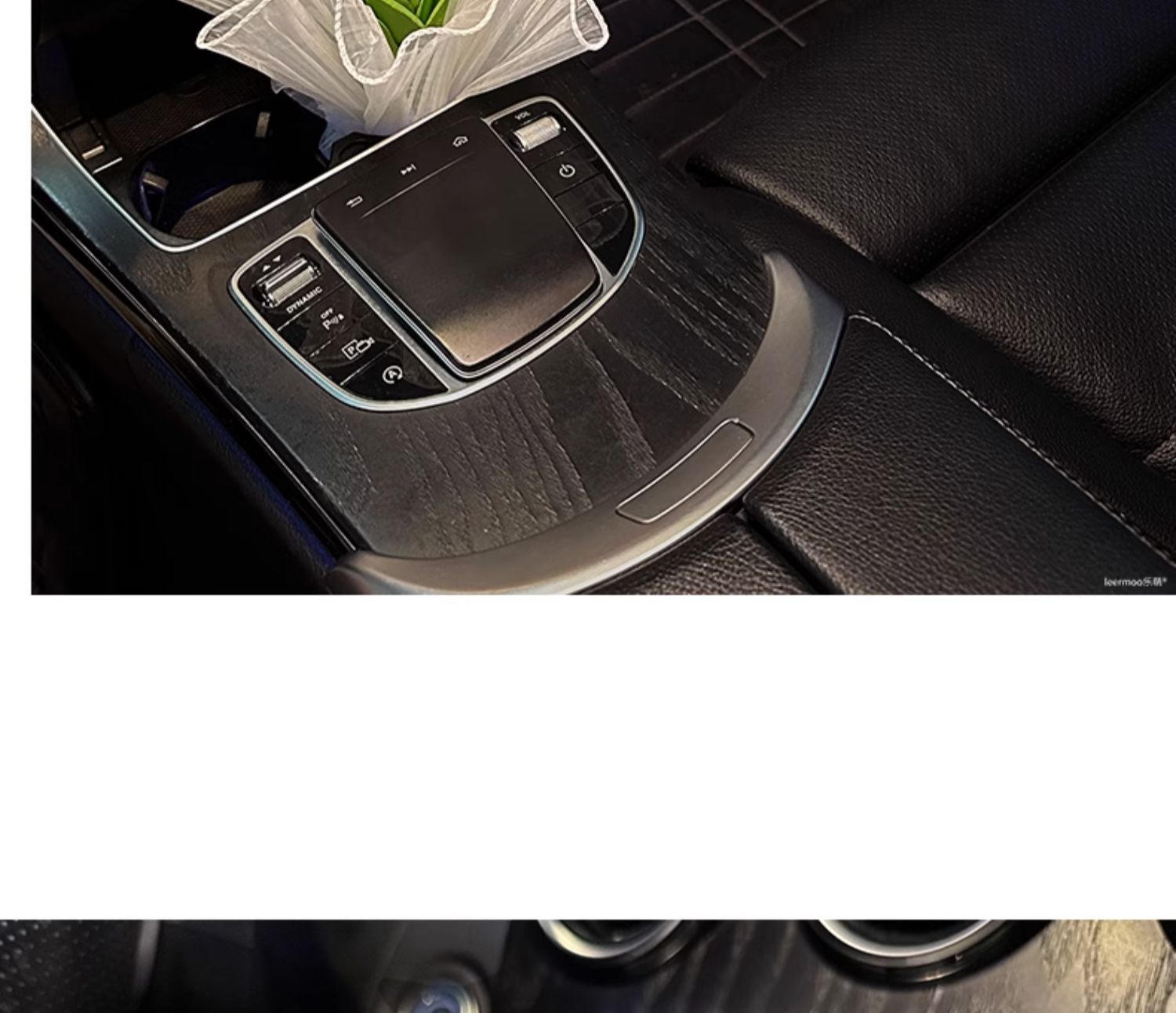 Car ornaments tulip bouquet ins style 2024 Internet famous new car center console interior decorations for girls