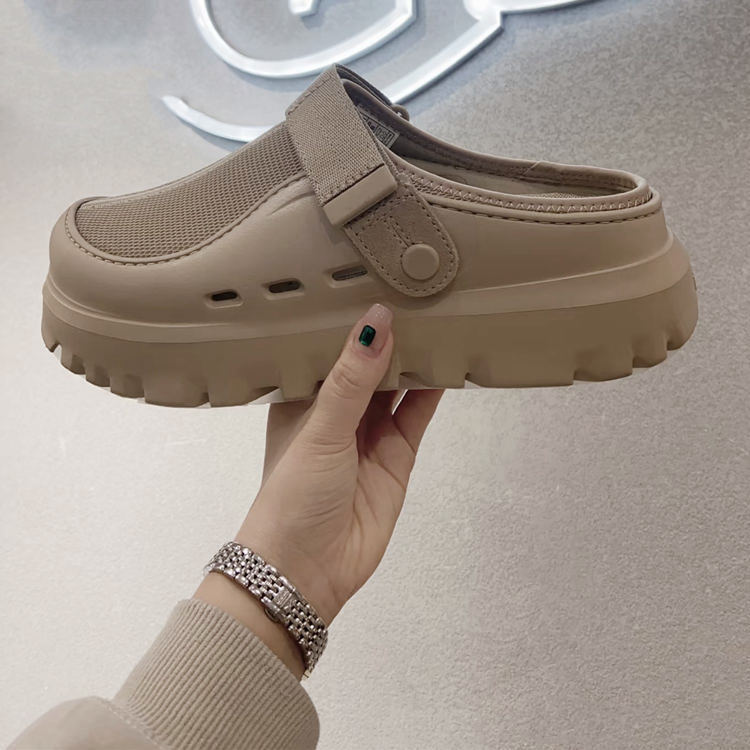 UG ~ Verano nuevo estilo para hombres y mujeres, moda, cómodo, ligero, color sólido, fondo grueso, Velcro, sandalias casuales 1166912