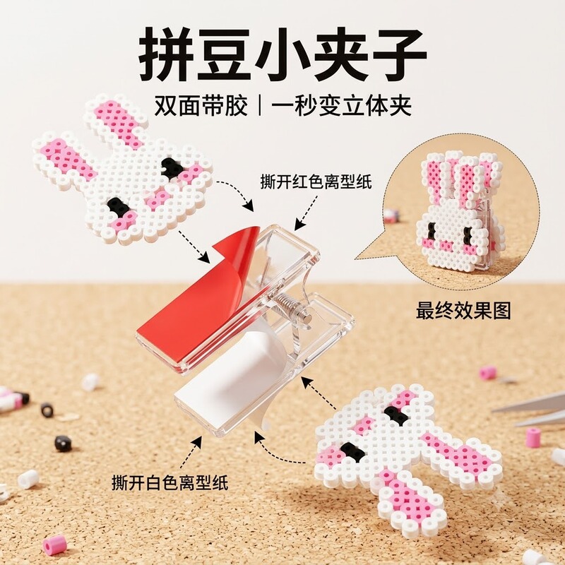DIY Tools and Accessories for Bead Art~~Acrylic Plastic Clips, Transparent Small Clips with Magnets, Adhesive Pp Clips DIY Tools and Accessories for Bead Art~~Acrylic Plastic Clips, Transparent Small Clips with Magnets, Adhesive Pp Clips