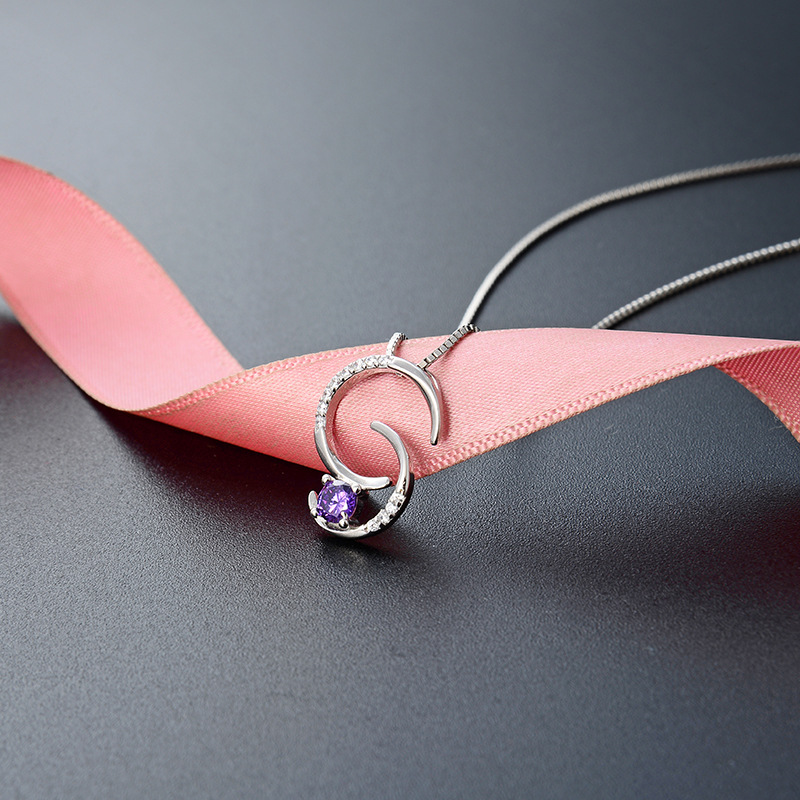 Verano coreano no se desvanece 925 collar de plata esterlina mujer sensación de alta calidad universal estrella y luna cadenas de clavícula joyas transfronterizas al por mayor