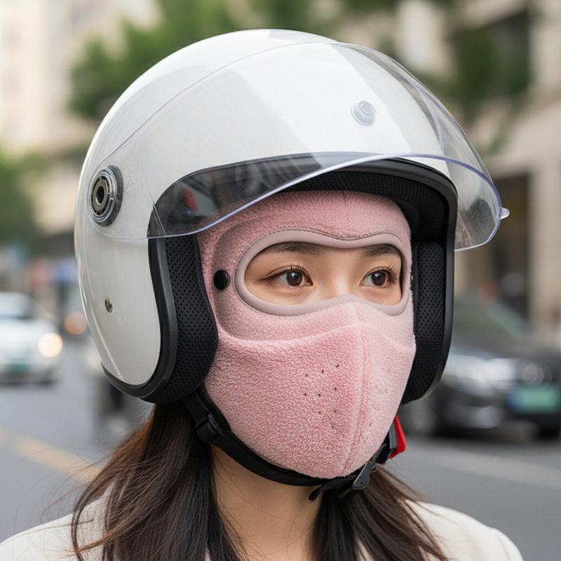 冬加绒加厚护目镜面罩防寒保暖骑行护耳护颈护脖防风防尘骑行面罩|undefined