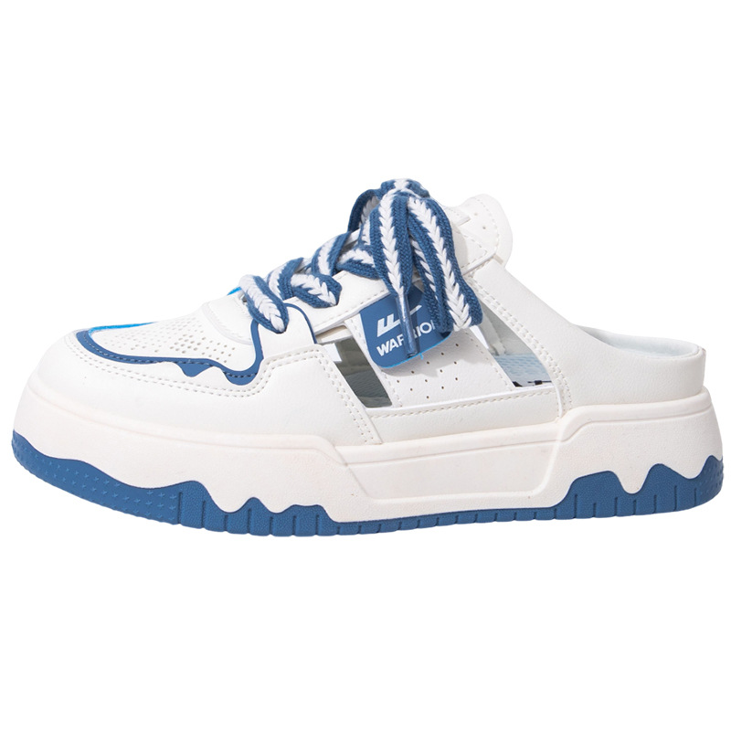 Sandalias de tacón cerrado para mujer, para verano y exteriores, modelo nuevo 2026, zapatos de malla, calzado transpirable sin talón de suela gruesa, venta al por mayor.