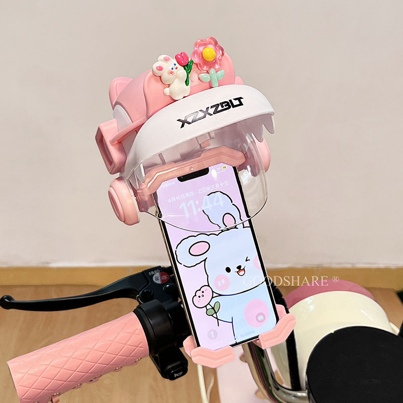 電気自動車携帯電話ホルダーかわいい漫画クロミバッテリー車オートバイユニバーサル耐衝撃サイクリングナビゲーションホルダー|undefined