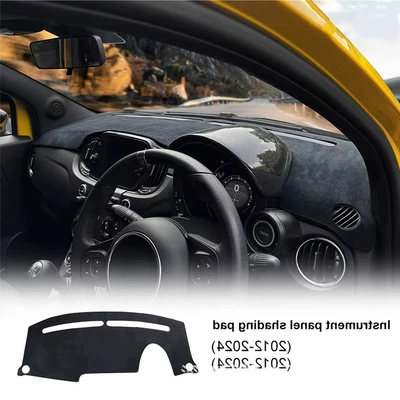 Suitable for Abarth Günəş əleyhinə siperlik - 12-24-models-abarth-595695-black-edge-polyester-right-rudder