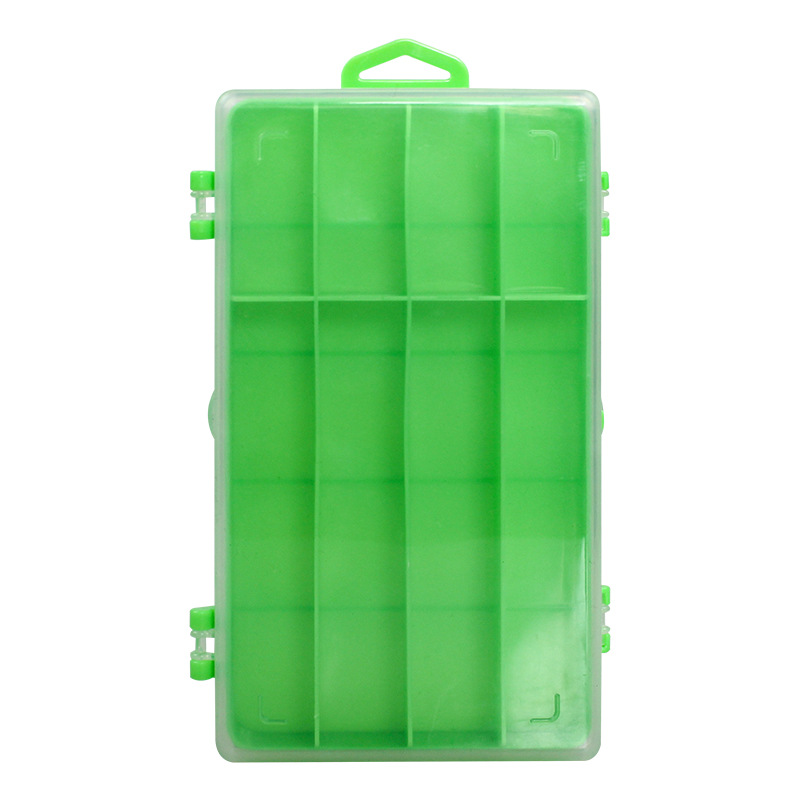 Accesorios para equipos de pesca transparente luya cebo caja de plástico caja de almacenamiento de doble capa imitación cebo falso cebo caja de fábrica al por mayor