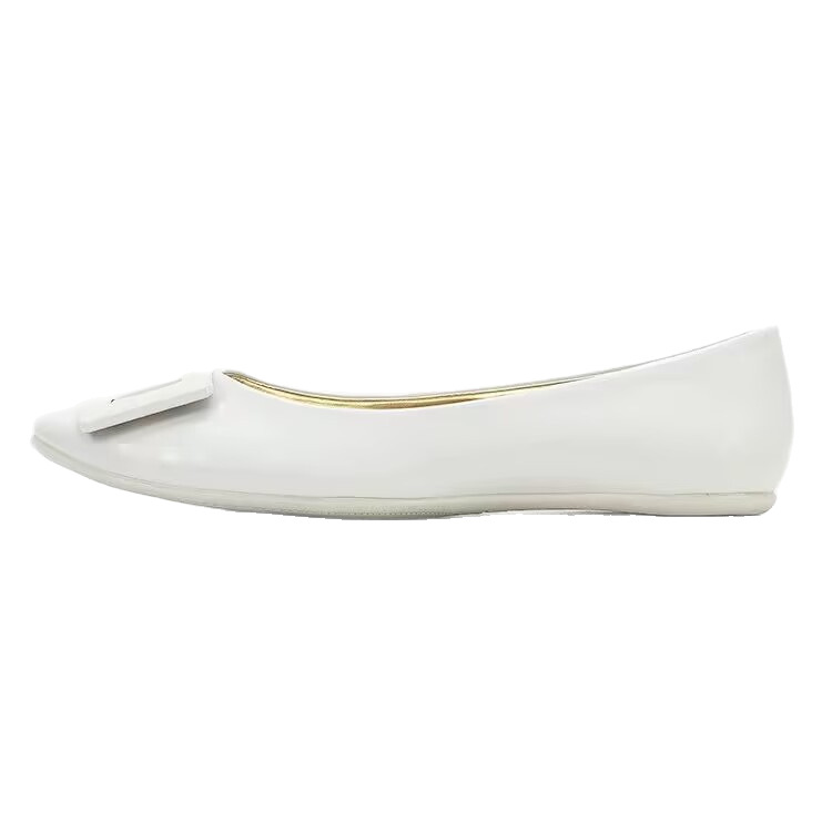 Square Buckle Single Soft Sole Elegant French Mary Jane Ballet Flat RV Women's Shoes Age-Reducing Fashion Retro Style_vogvips.com