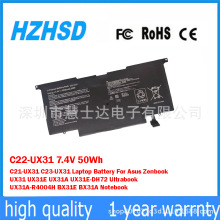适用于华硕ASUS UX31 UX31A UX31E C23-UX31 笔记本电池 C22-UX31