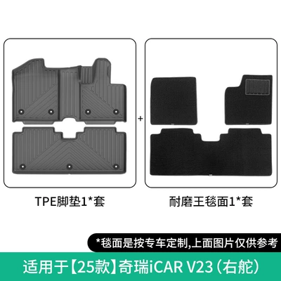 Chery Icar V23 Car Special: Modelə uyğun ayaqaltı - 25-models-of-chery-icar-v23-double-layer-right-hand-drivewear-resistant-king-floor-mats-w260002220