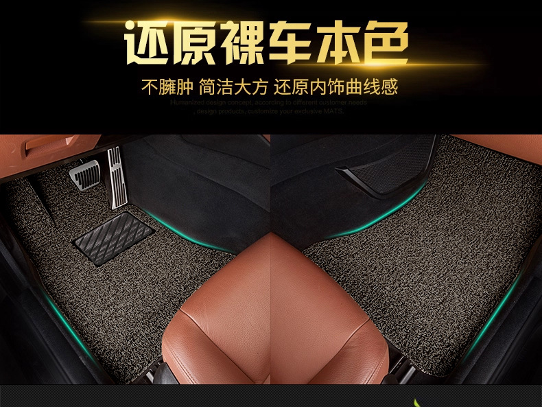 Suitable for Tesla Model Y/3 Car Wire Loop Floor Mats, Special Anti-Slip and Dirt-Resistant Custom Carpet Mats