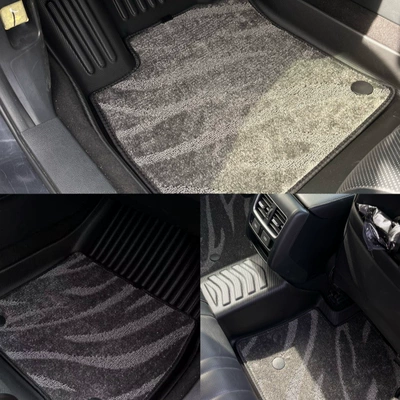 Wear-Resistant and Non-Slip, Modelə uyğun ayaqaltı - 2025-mg4-right-hand-drive-including-door-sill-foot-mat-carpet-surface-yao-gray-galaxy