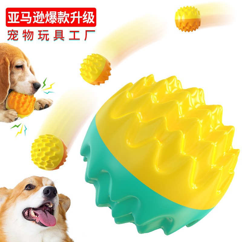 Rubber Pet Supplies Chewing Dog Molars, Squeaking, Squeaking, Chewing Gum, Missing Food, Dog Bite Toy Ball