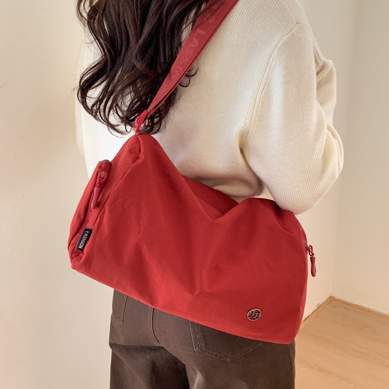 2026 New Cross-Border Lightweight Nylon Crossbody Bag For Women, Pillow Bag, Casual Commuter Student Large Capacity Shoulder Bag
