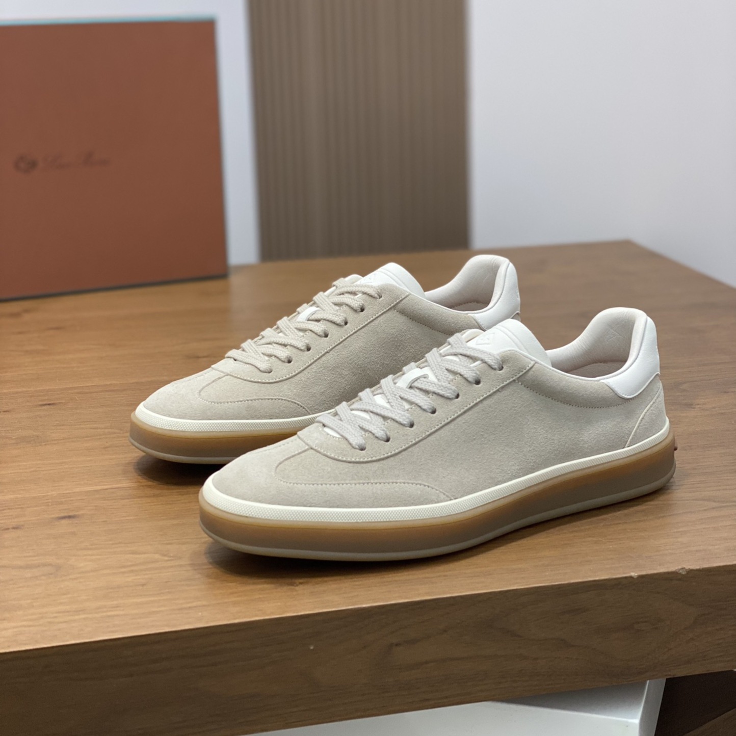 Baskets basses homme en daim style rétro chaussures décontractées_voghion.com