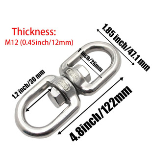Rotating Ring, Figure-Eight Ring, Universal Ring, Dog Leash Swivel Ring, Hanging Ring, Stainless Steel Climbing Track Swivel Ring Batch