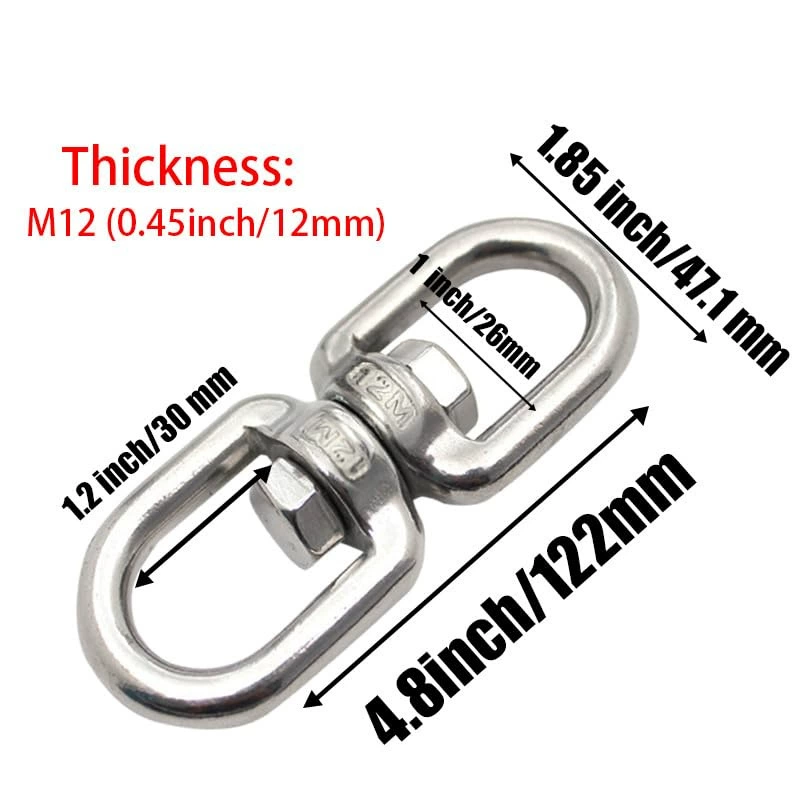 304 из нержавеющей стали вращающееся кольцо с подшипником в универсальных кольцах, торсионное кольцо, чтобы освободить кольцо, подъемное кольцо, 8 слов кольцо, завод на складе