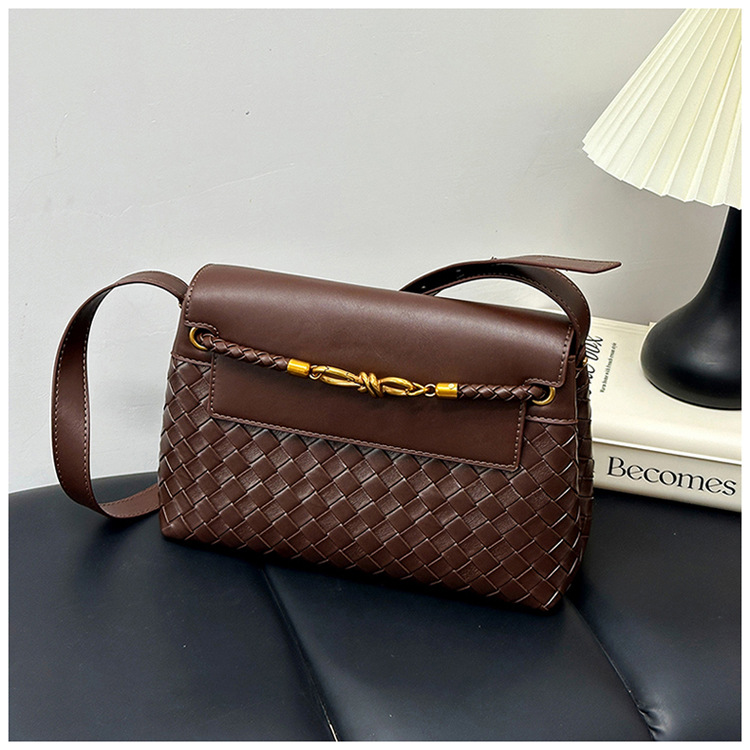 Bolsas de tejido de tendencia transfronteriza mujeres 2026 nuevo nicho ligero de lujo de hombro de mujer bolsas de viaje retro