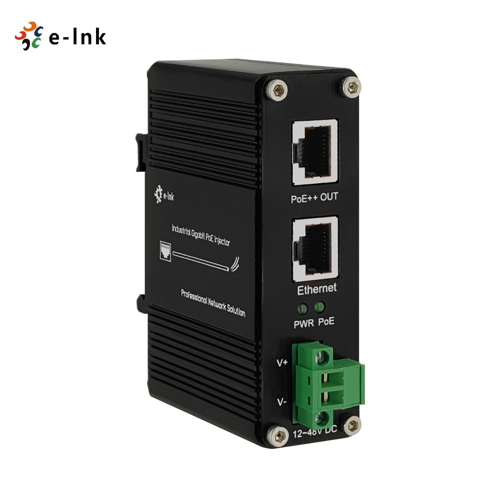 工业级95W千兆POE供电器 POE中跨大功率POE供电设备12~48V输入