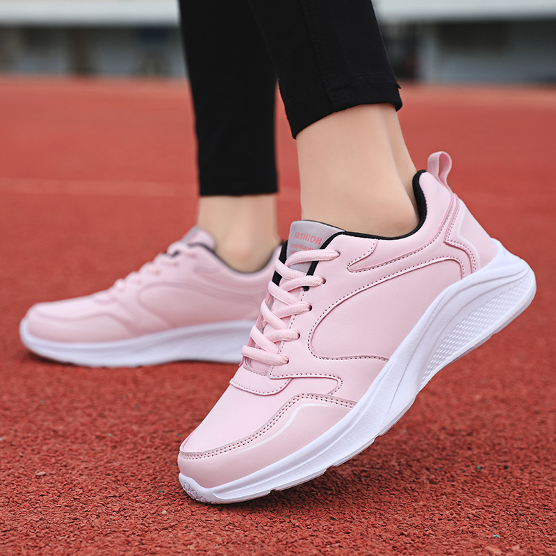 Autumn New Women's Shoes Leather Waterproof Sports Shoes Lightweight Soft Sole Running Shoes Women's Non-Slip Daily Casual Work Shoes